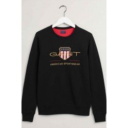 GANT AMERICAN SPORTSWEAR ΜΑΥΡΟ ΛΑΙΜΟΚΟΨΗ ΓΥΝΑΙΚΕΙΟ