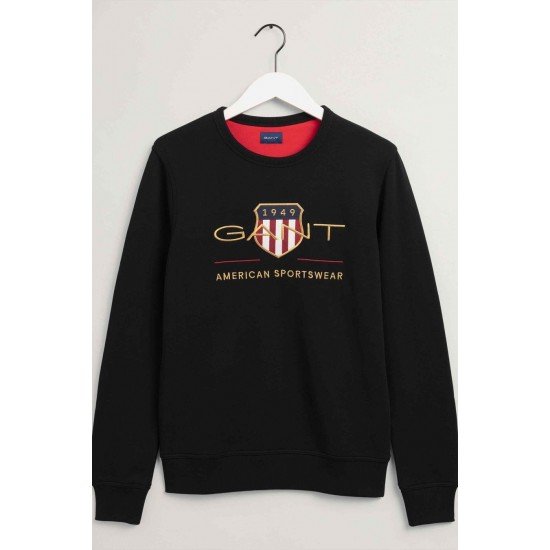 GANT AMERICAN SPORTSWEAR ΜΑΥΡΟ ΛΑΙΜΟΚΟΨΗ ΓΥΝΑΙΚΕΙΟ