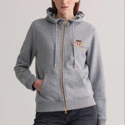 GANT ΖΑΚΕΤΑ ΦΟΥΤΕΡ ΜΕ ΚΟΥΚΟΥΛΑ ΓΚΡΙ ΓΥΝΑΙΚΕΙΑ