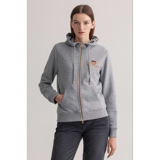 GANT ΖΑΚΕΤΑ ΦΟΥΤΕΡ ΜΕ ΚΟΥΚΟΥΛΑ ΓΚΡΙ ΓΥΝΑΙΚΕΙΑ