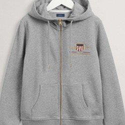 GANT ΖΑΚΕΤΑ ΦΟΥΤΕΡ ΜΕ ΚΟΥΚΟΥΛΑ ΓΚΡΙ