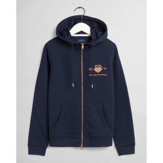 GANT ΖΑΚΕΤΑ ΦΟΥΤΕΡ ΜΕ ΚΟΥΚΟΥΛΑ ΜΠΛΕ