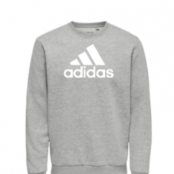 ΑΝΔΡΙΚΟ ΦΟΥΤΕΡ ΛΑΙΜΟΚΟΨΗ ADIDAS BIG LOGO ΓΚΡΙ