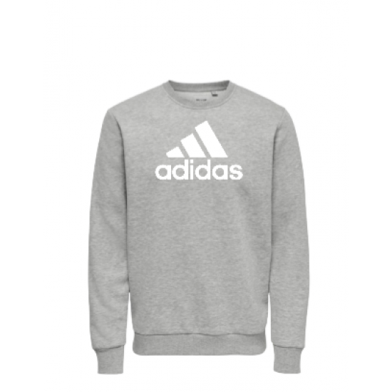 ΑΝΔΡΙΚΟ ΦΟΥΤΕΡ ΛΑΙΜΟΚΟΨΗ ADIDAS BIG LOGO ΓΚΡΙ