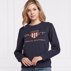 GANT AMERICAN SPORTSWEAR ΜΠΛΕ ΛΑΙΜΟΚΟΨΗ ΓΥΝΑΙΚΕΙΟ