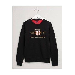 Ανδρικο Φούτερ λαιμοκοψη Gant American Sportwear μαυρο