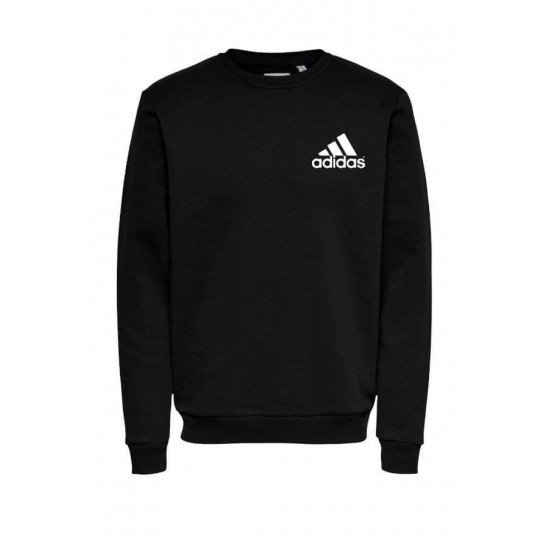 Ανδρικο Φούτερ λαιμοκοψη Adidas μαυρο