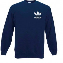 Ανδρικο Φούτερ λαιμοκοψη Adidas Trefoild μπλε σκουρο