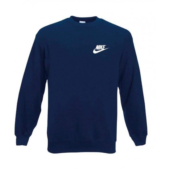 Ανδρικο Φούτερ λαιμοκοψη nike μπλε σκουρο