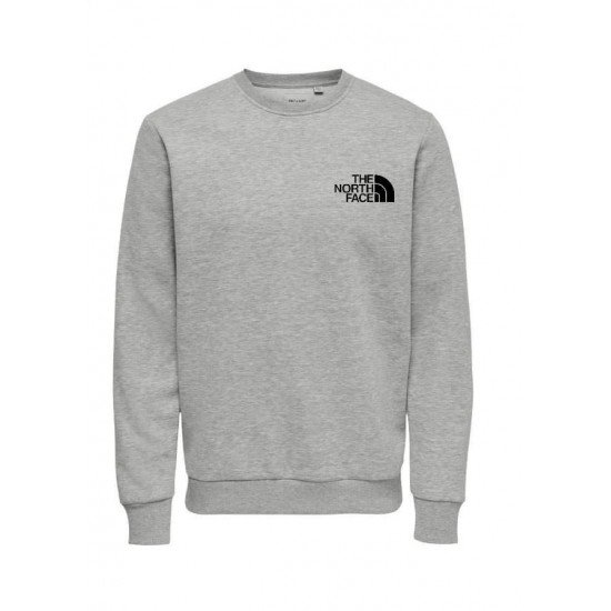 Ανδρικο Φούτερ λαιμοκοψη the north face γκρι