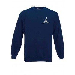 Ανδρικο Φούτερ λαιμοκοψη jordan μπλε σκουρο