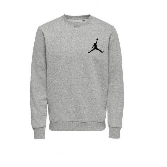 Ανδρικο Φούτερ λαιμοκοψη jordan γκρι