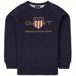 Ανδρικο Φούτερ λαιμοκοψη Gant american sportwaer μπλε σκουρο