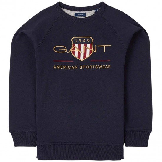 Ανδρικο Φούτερ λαιμοκοψη Gant american sportwaer μπλε σκουρο