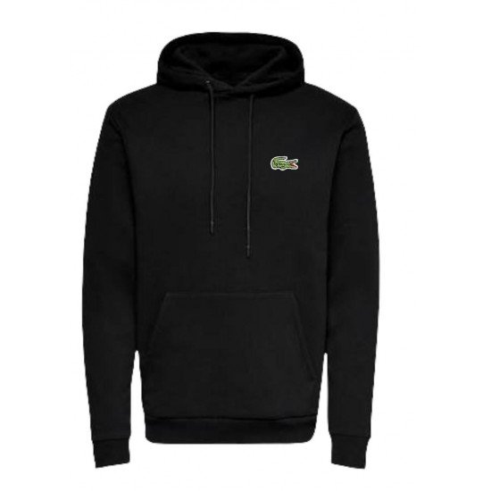 Ανδρικο Φούτερ Lacoste Hooded Μαύρο
