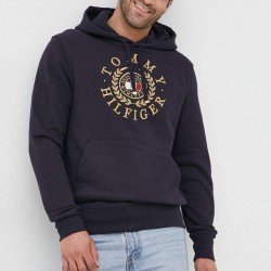 Φουτερ με κουκουλα μαυρο Tommy Hilfiger establish