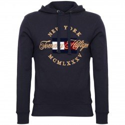 Φουτερ με κουκουλα μαυρο Tommy Hilfiger new york