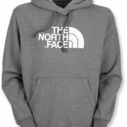 Φουτερ με κουκουλα γκρι the north face big logo