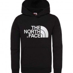 Φουτερ με κουκουλα μαυρο the north face big logo