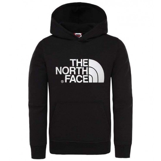 Φουτερ με κουκουλα μαυρο the north face big logo