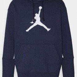Φουτερ με κουκουλα μπλε σκουρο jordan big logo