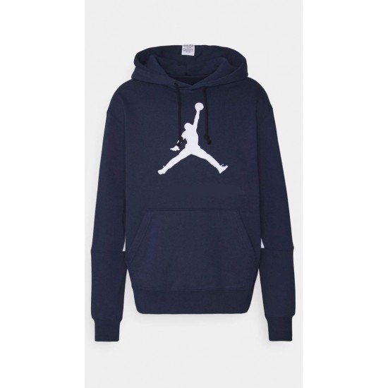 Φουτερ με κουκουλα μπλε σκουρο jordan big logo