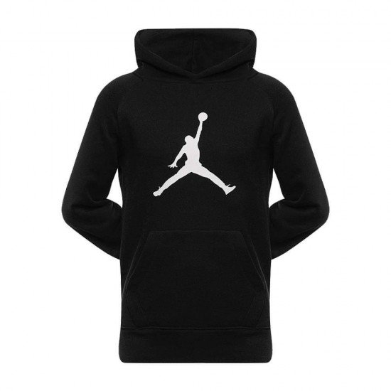 Φουτερ με κουκουλα μαυρο jordan big logo