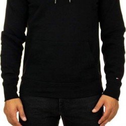 Φουτερ με κουκουλα μαυρο Tommy Hilfiger est