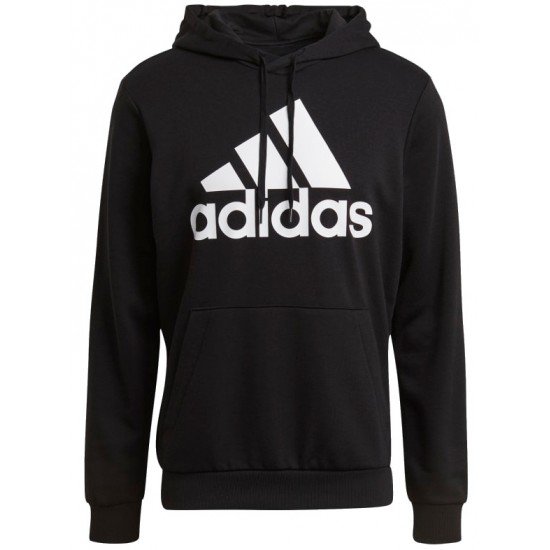 Φουτερ με κουκουλα μαυρο Adidas big logo