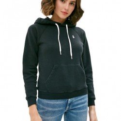 ΓΥΝΑΙΚΕΙΑ ΦΟΥΤΕΡ POLO ΜΑΥΡΟ ME ΚΟΥΚΟΥΛΑ 