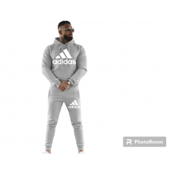 ΣΕΤ ΦΟΡΜΕΣ ΑΝΔΡΙΚΕΣ ADIDAS BIG LOGO ΓΚΡΙ 