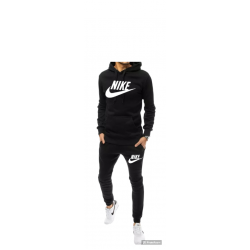 ΣΕΤ ΦΟΡΜΕΣ ΑΝΔΡΙΚΕΣ NIKE BIG LOGO ΜΑΥΡΟ  ΜΕ ΚΟΥΚΟΥΛΑ 