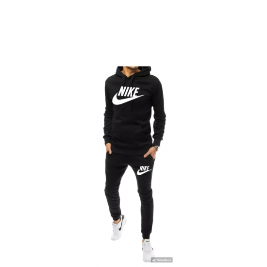 ΣΕΤ ΦΟΡΜΕΣ ΑΝΔΡΙΚΕΣ NIKE BIG LOGO ΜΑΥΡΟ  ΜΕ ΚΟΥΚΟΥΛΑ 