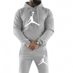 ΣΕΤ JORDAN BIG LOGO ΜΕ ΚΟΥΚΟΥΛΑ ΓΚΡΙ