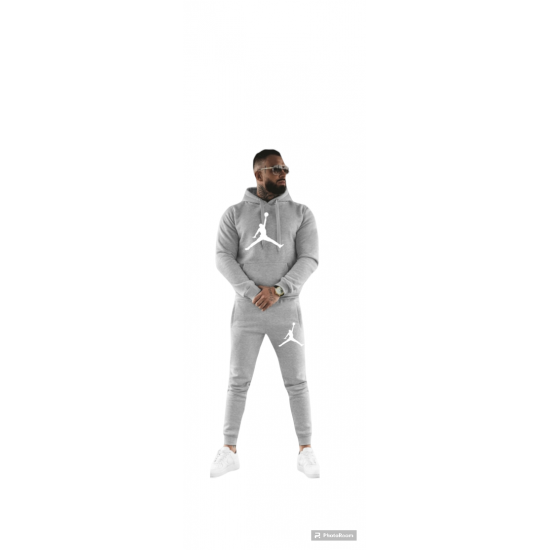 ΣΕΤ JORDAN BIG LOGO ΜΕ ΚΟΥΚΟΥΛΑ ΓΚΡΙ