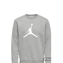 ΑΝΔΡΙΚΟ ΦΟΥΤΕΡ ΛΑΙΜΟΚΟΨΗ JORDAN BIG LOGO ΓΚΡΙ