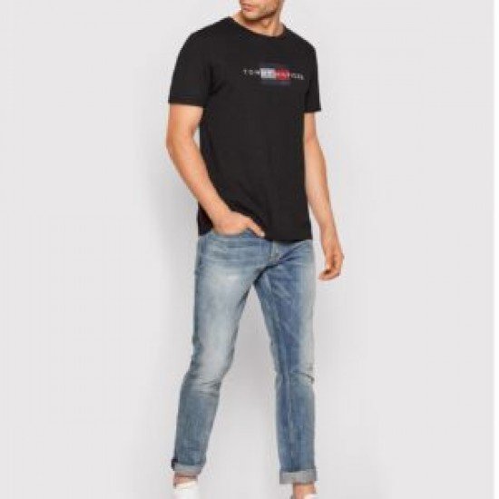  T SHIRT TOMMY HILFIGER  ΜΑΥΡΟ